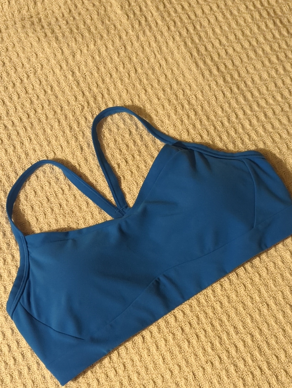 Athleta Bright Blue Racerback Sports Bra